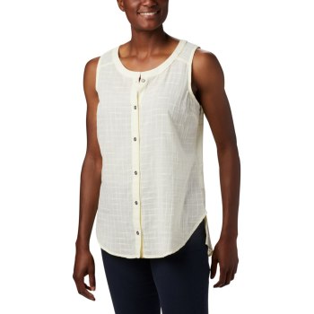 Columbia Summer Ease Sleeveless, Camisa Amarillos Para Mujer | 746518-IQR